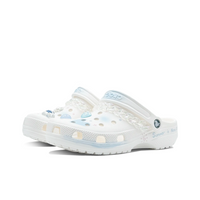 Custom Crocs White Blue Ocean Shells