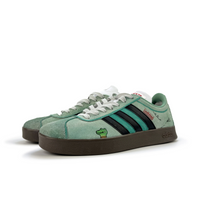 Green Black Frog Cartoon - Adidas Samba Custom