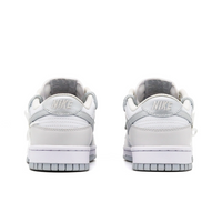 Custom Dunk Grey White Bow Wedding Shoes