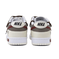 Custom Dunk Christmas Grey Dark Red Snowflake And Elk Print