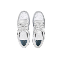 Custom Air Jordan 1 Sliver Jelly Strips Swoosh Low