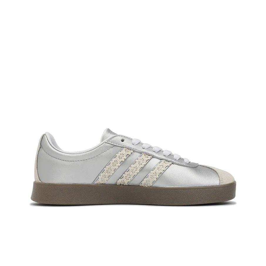 Sliver With Beige Lace - Adidas Samba Custom