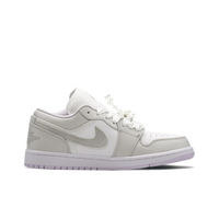Custom Air Jordan 1 Light Grey White Flower Pattern&Embroidery Wedding Shoes