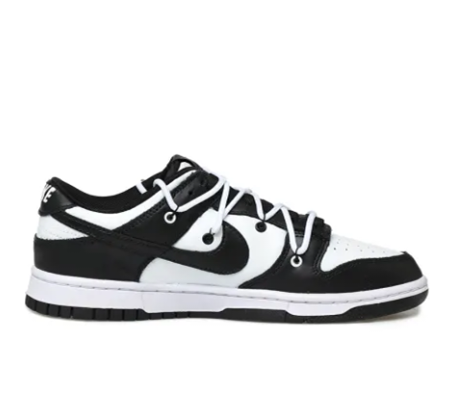 Custom Dunk Extra Lace Extra Lace Black White Panda