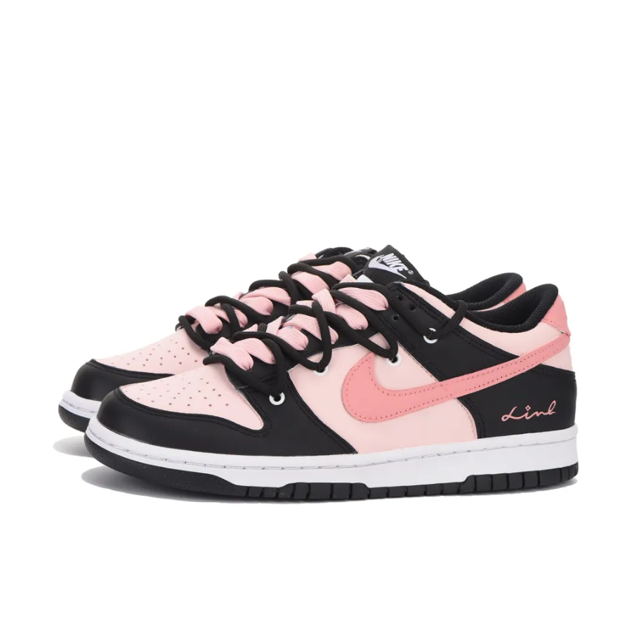 Custom Dunk Extra Lace Black Pink