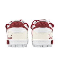 Custom Dunk Christmas Beige Red Sled Swoosh